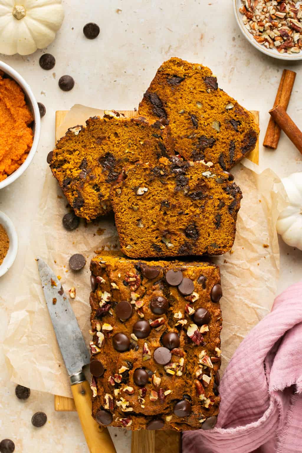 Wholesome Pumpkin Bread: Whole Grains, Honey, & Olive Oil